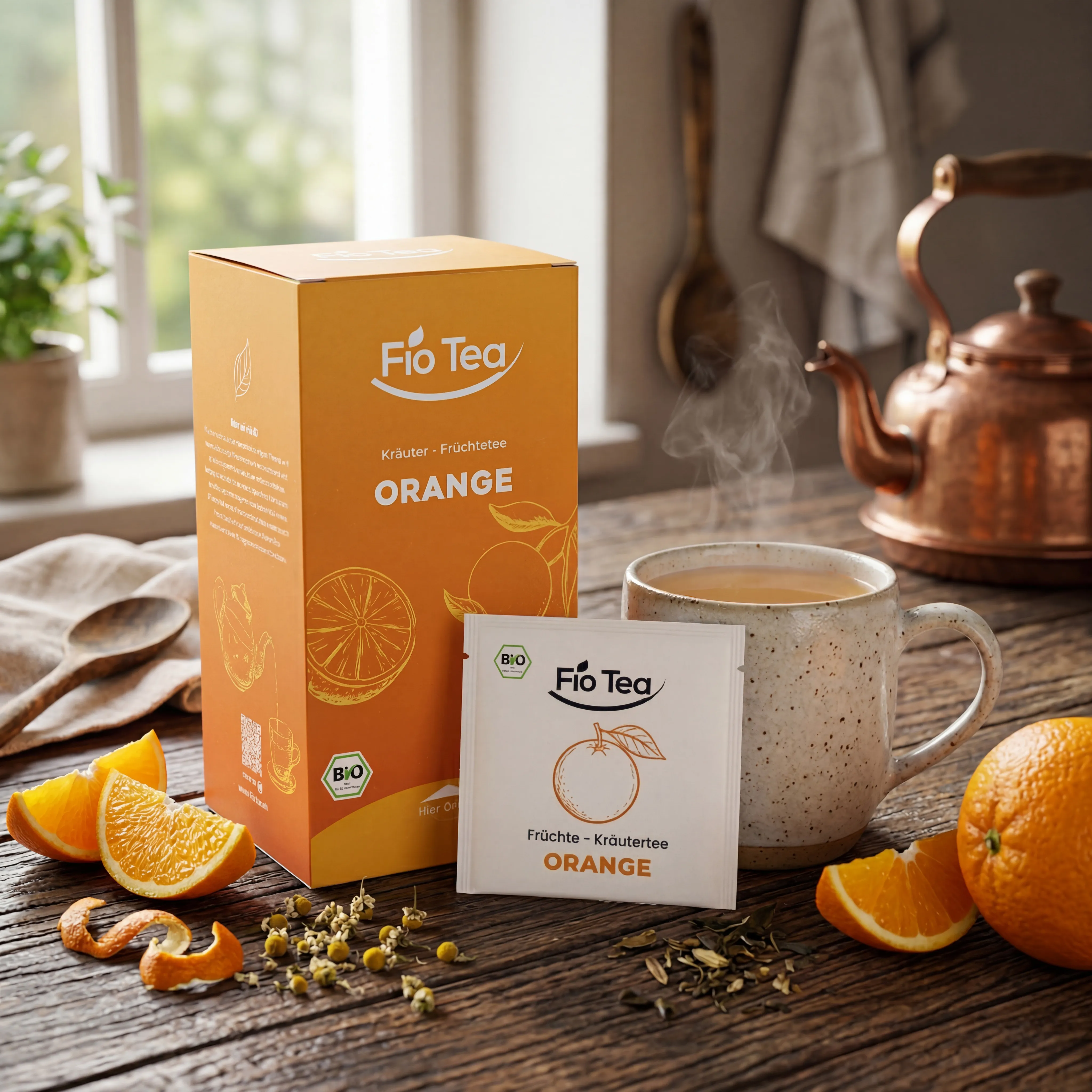 Bio Orange Tee – Bild 2