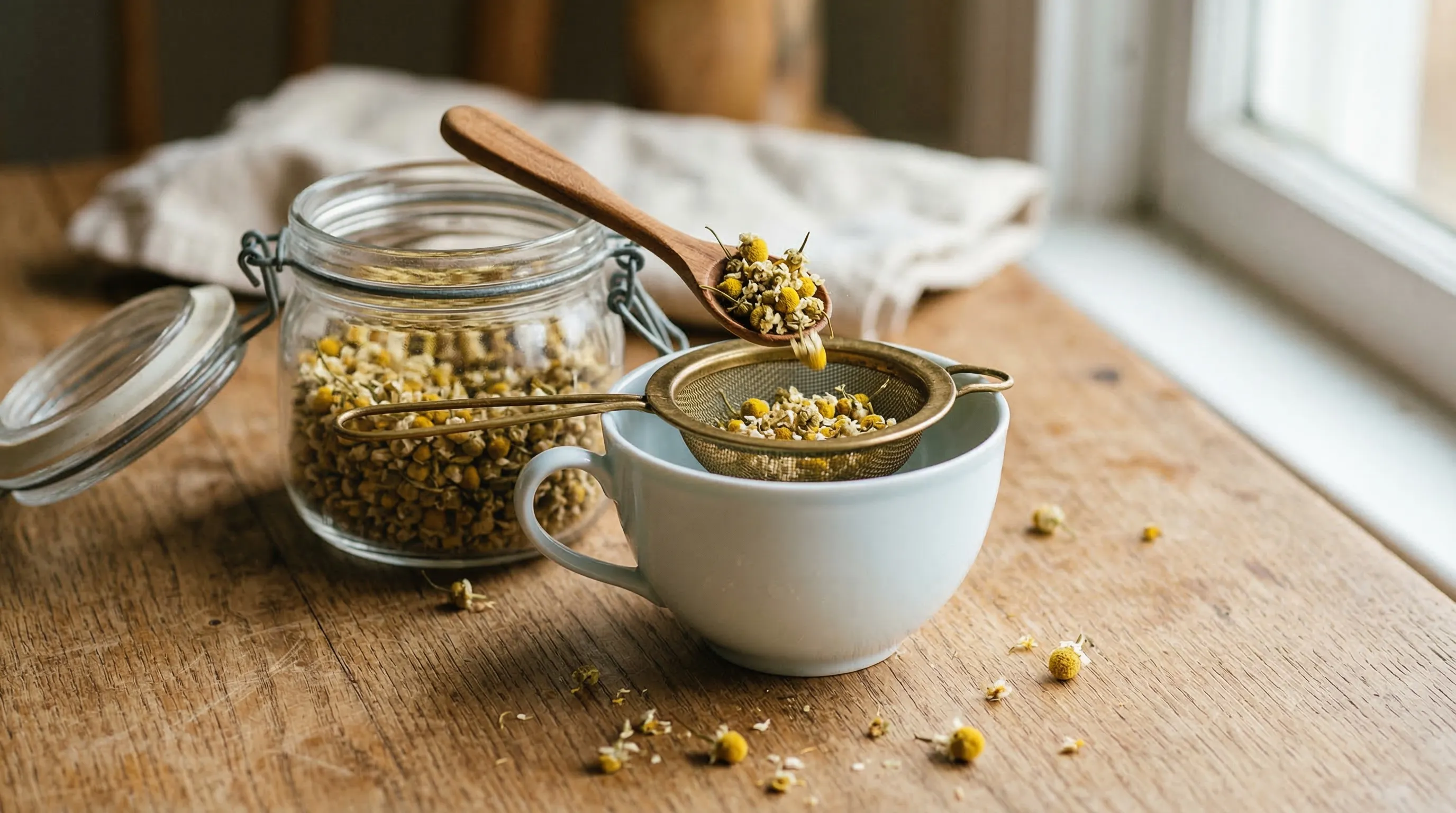 Kamillentee richtig zubereiten: Temperatur, Ziehzeit & Tipps