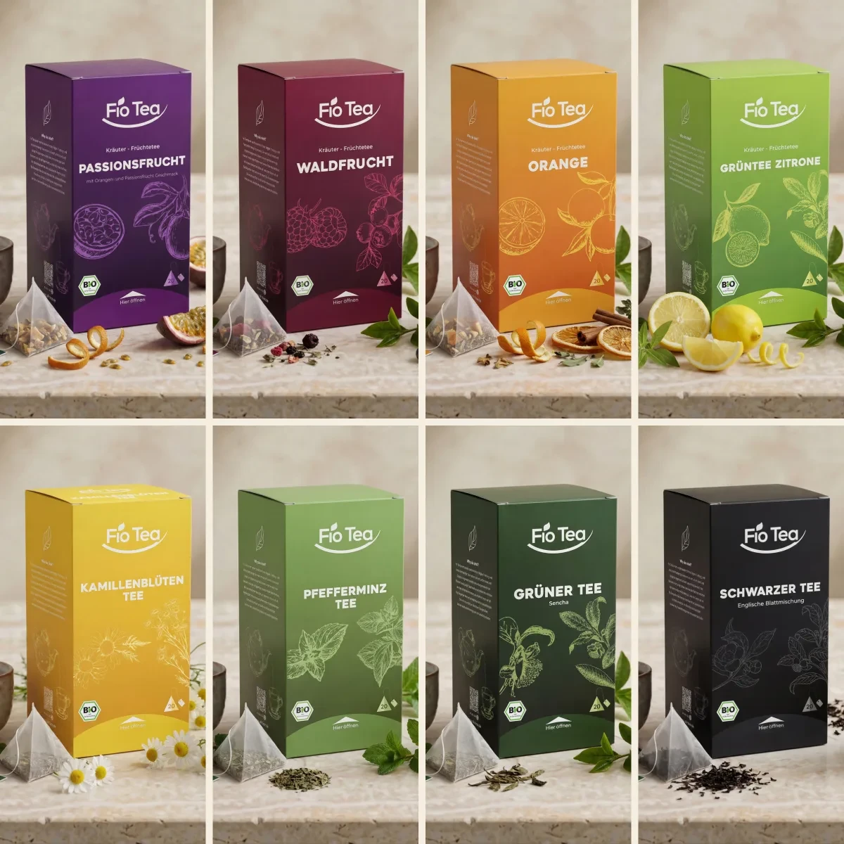 Bio Genussreise: Das 8-Sorten-Probier-Paket