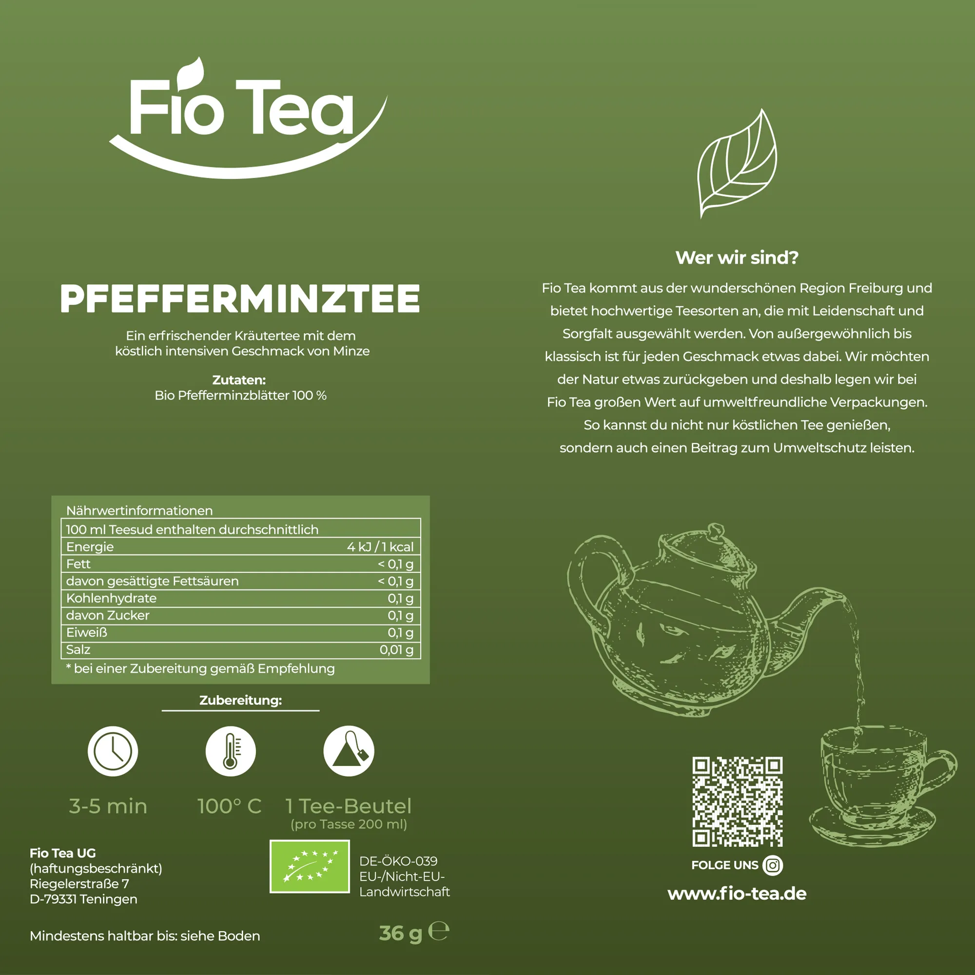 Bio Pfefferminz Tee – Bild 5