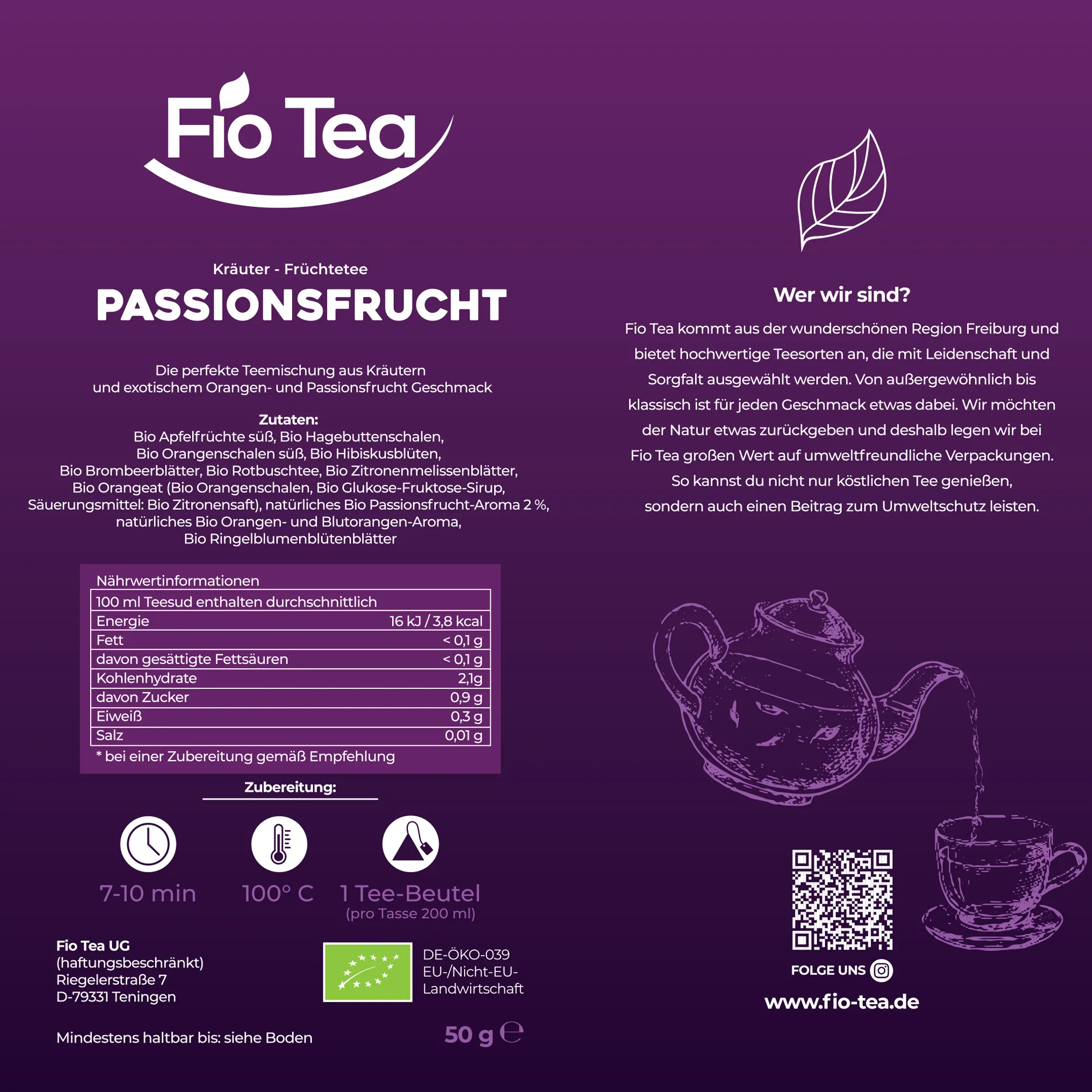 Bio Passionsfrucht Tee – Bild 5