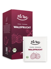 Lade das Bild in den Galerie-Viewer, Kompostierbare Pyramidenbeutel Bio Waldfrucht Tee - plastikfreie nachhaltige Teeverpackung Fio Tea
